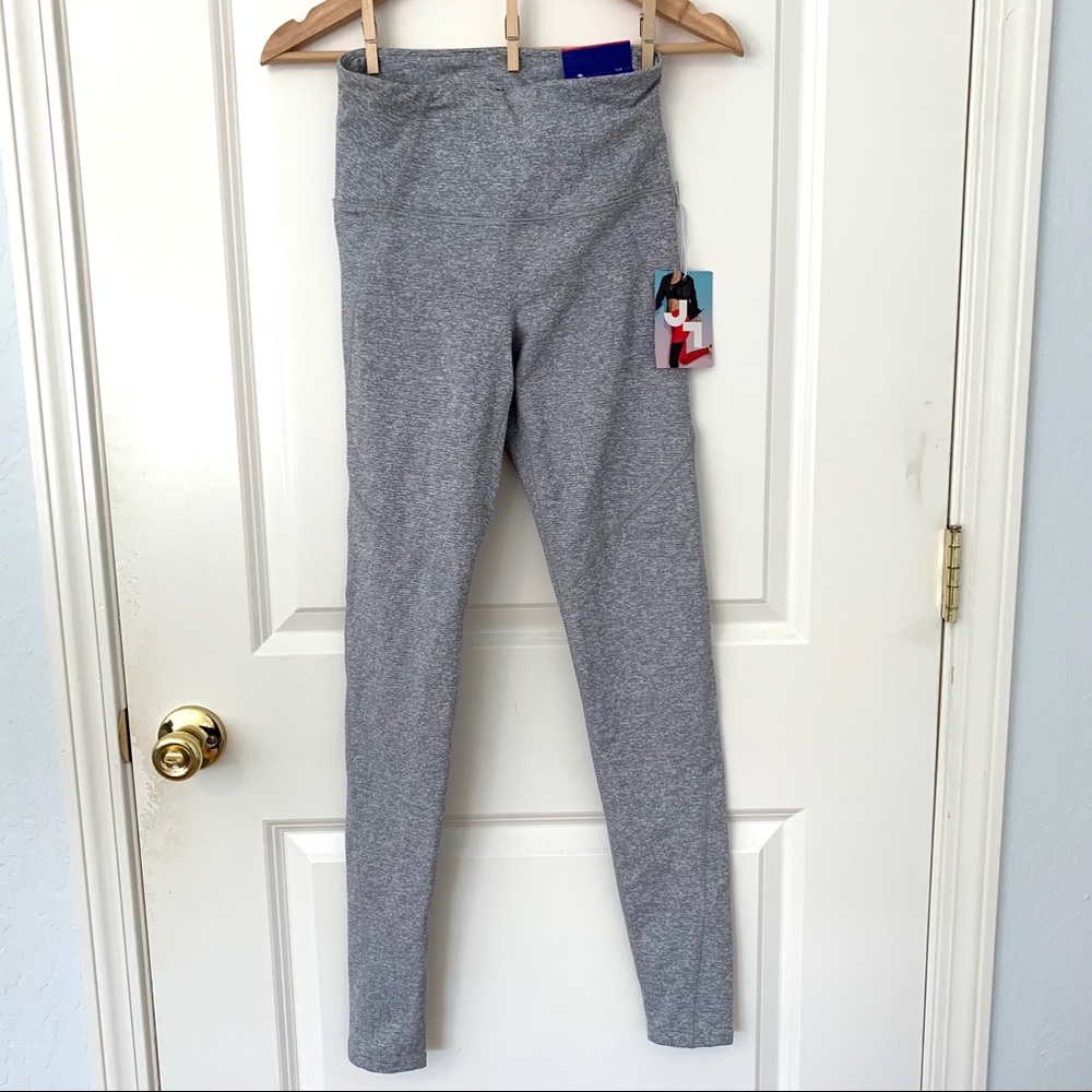 Joy Lab Heather Gray Mini Stripe Legging